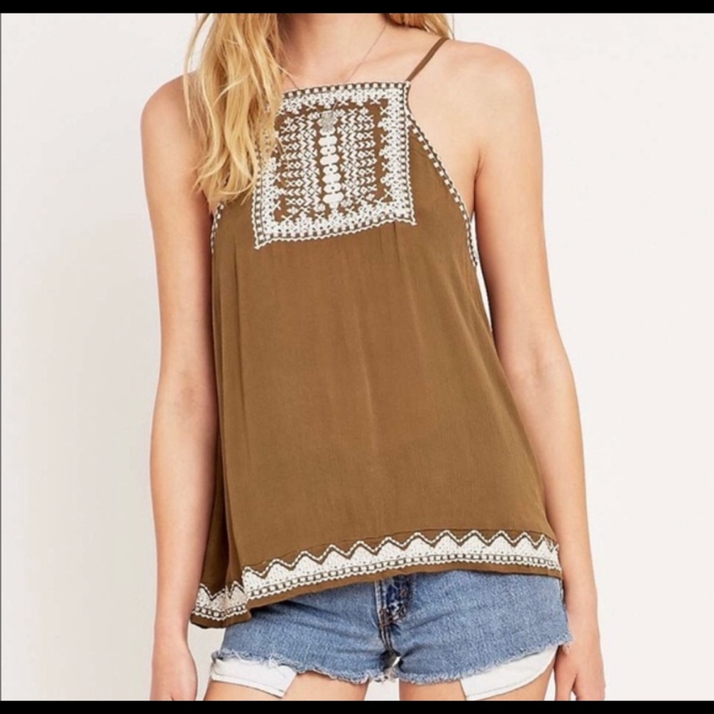 Urban Outfitters Olive green open back tank